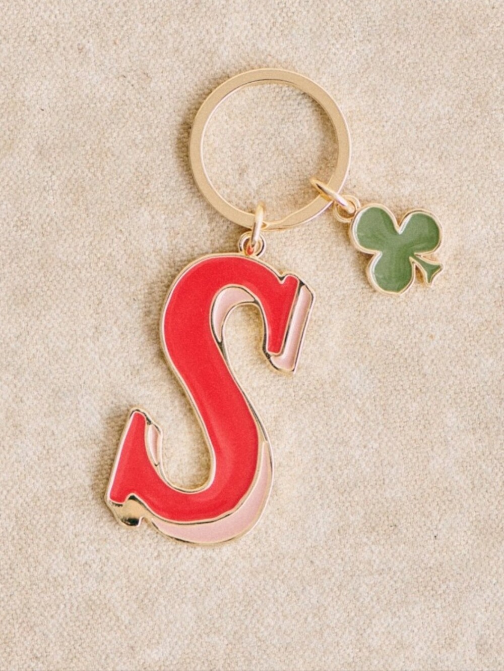 Petit Sezane Alphabet Key Ring S NWT
